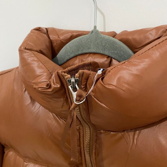 Women's The North Face Brown Short Down Jacket - Picture 3 of 10